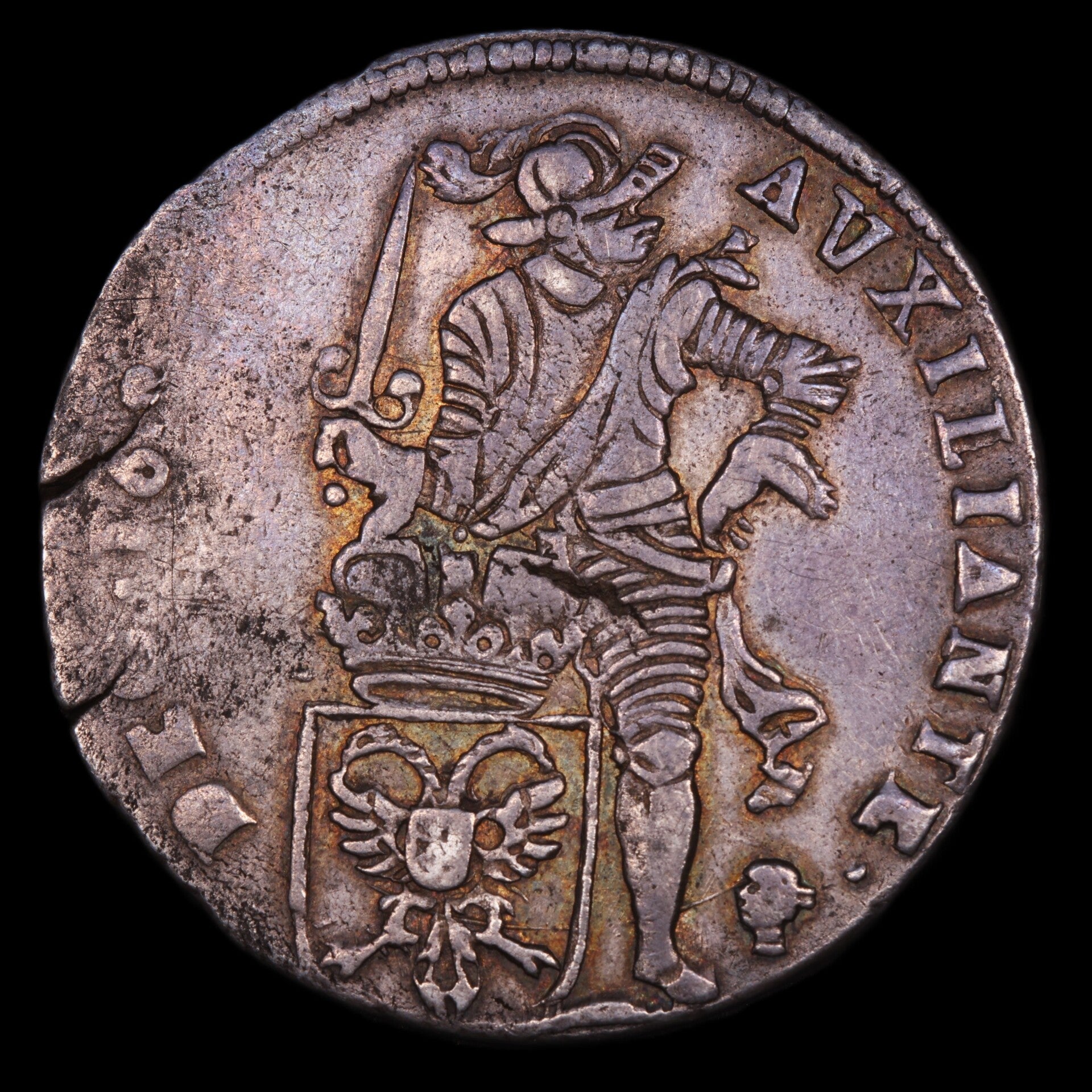 Daalder van 30 stuivers, Gelderland, Nijmegen, 1689. Zfr+.