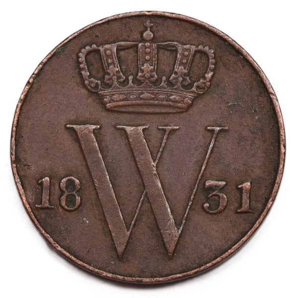 Halve cent 1831. Zfr.