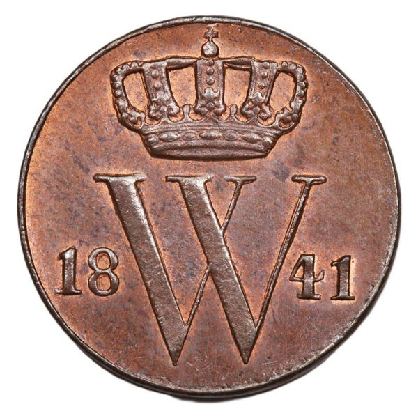 Halve cent 1841. Unc.