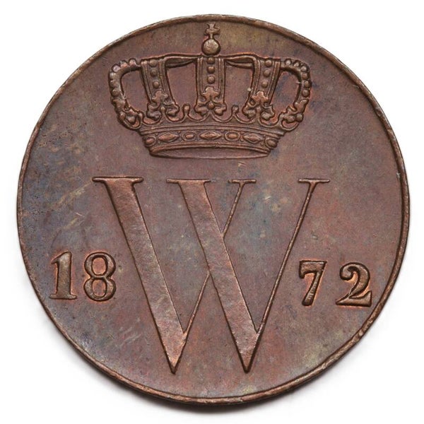 Halve cent 1872. Unc.