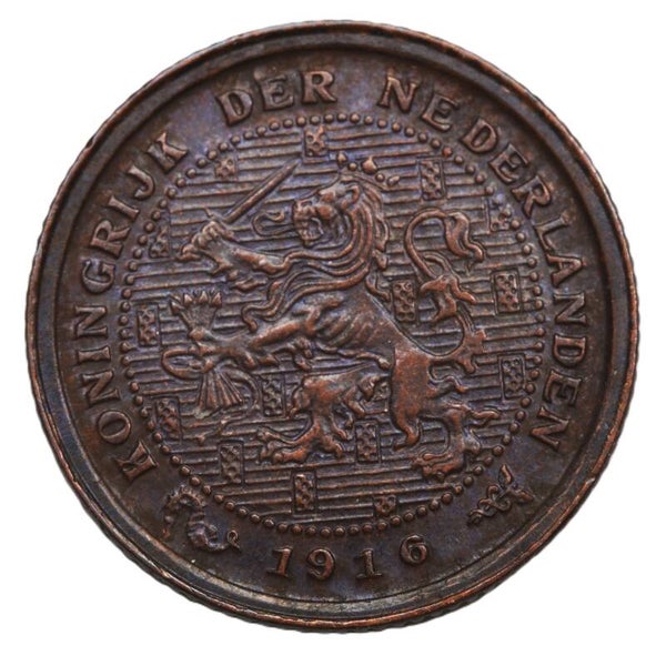 Halve cent 1916. Unc.