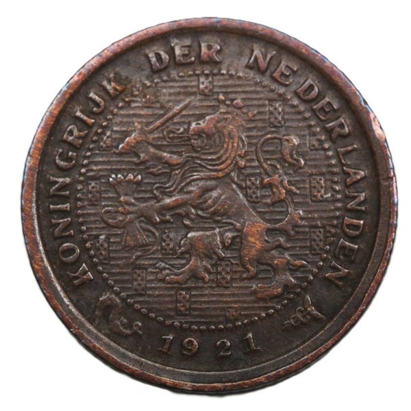 Halve cent 1921. Pr.
