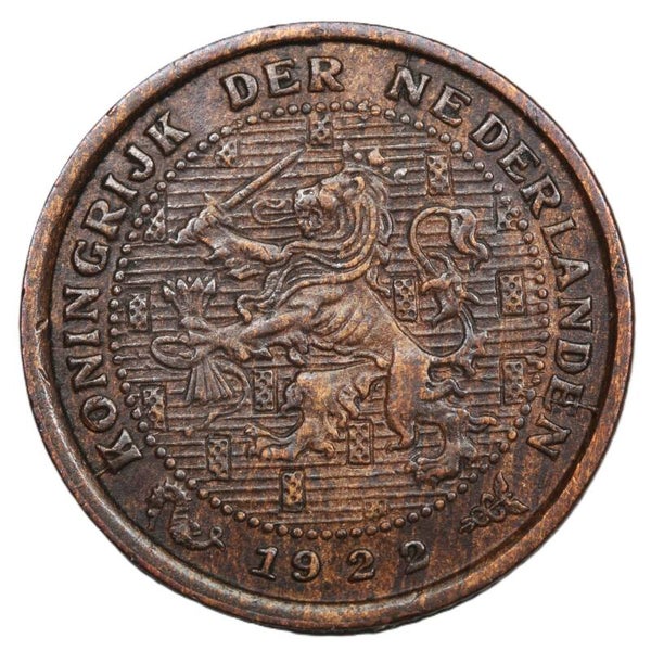 Halve cent 1922/21. Pr.