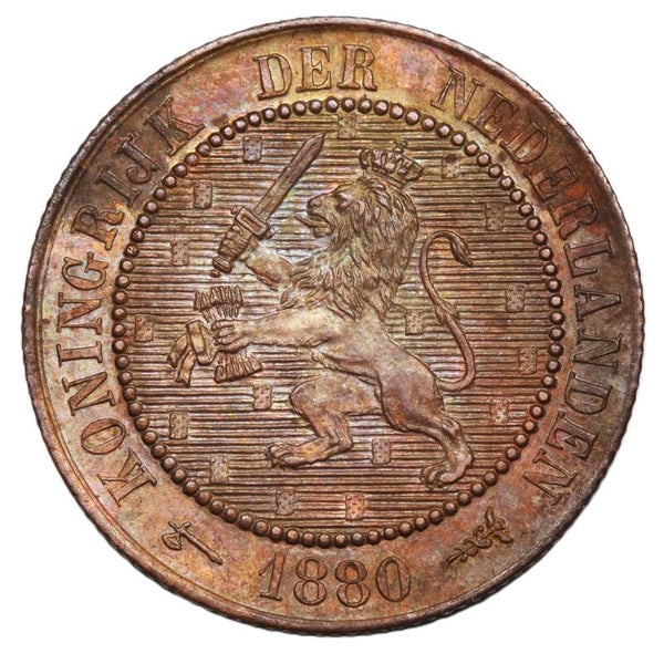 2,5 cent 1880. Unc.