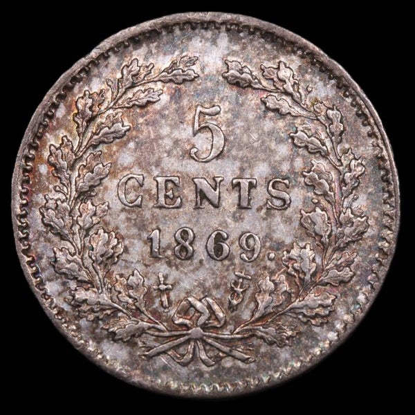 5 cent 1869. Pr/ Unc.