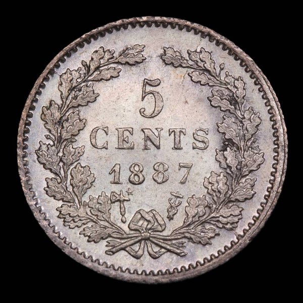 5 cent 1887. Unc.