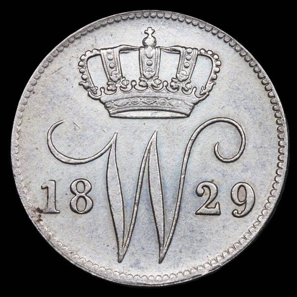 25 cent 1829 Brussel. Zfr/ Pr.