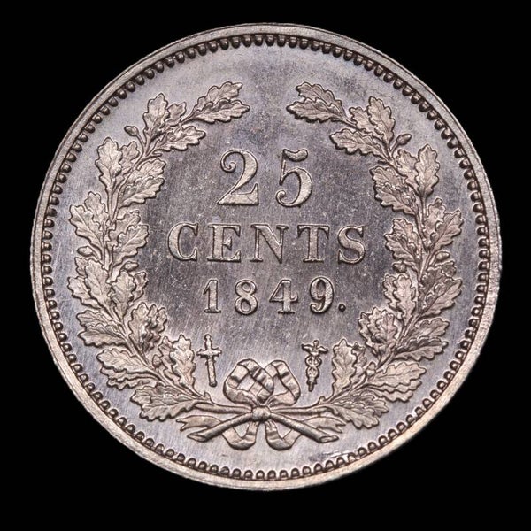 25 cent 1849. Unc.