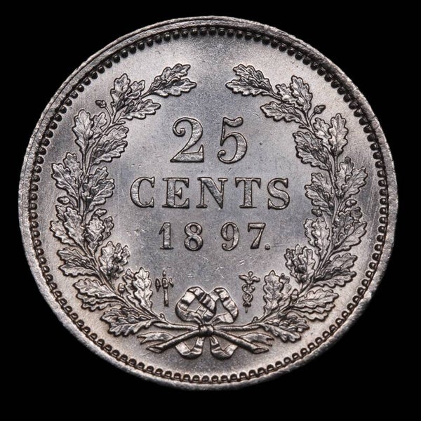 25 cent 1897. Unc.