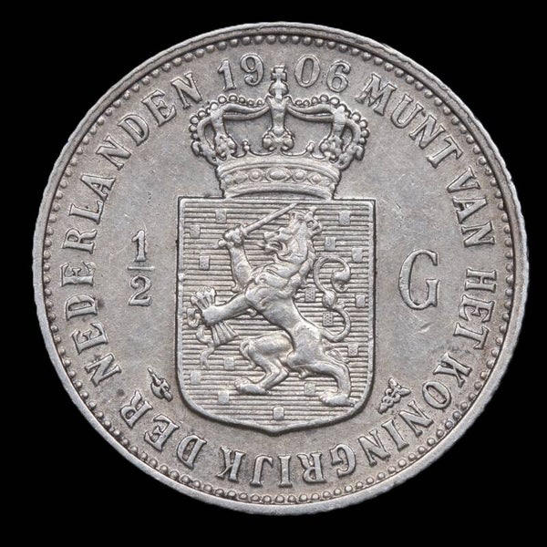 Halve gulden 1906. Zfr/ Pr.