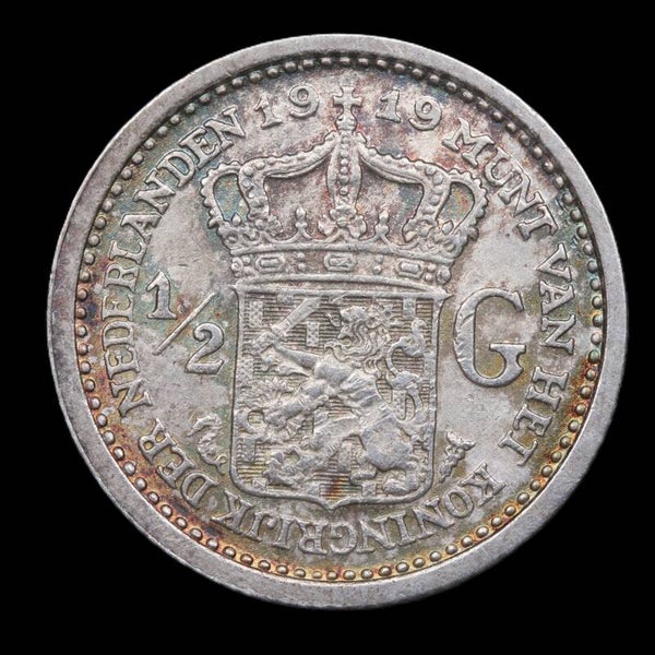 Halve gulden 1919. Zfr.