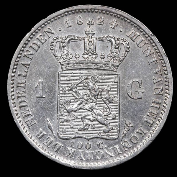 1 Gulden 1824 Utrecht. Pr.