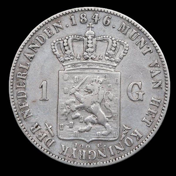 1 Gulden 1846 Zwaard. Zfr-.