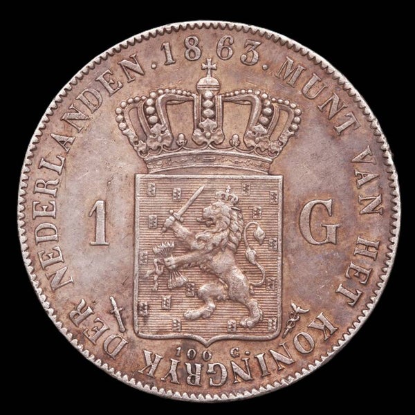 1 Gulden 1863. Pr.