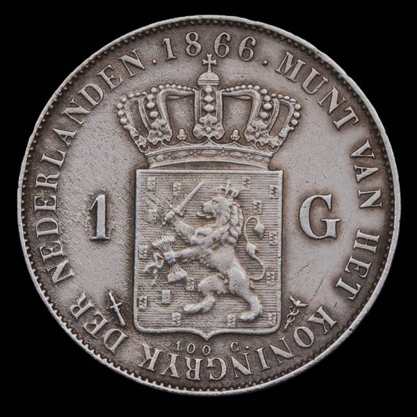 1 Gulden 1866. Zfr/ Pr.