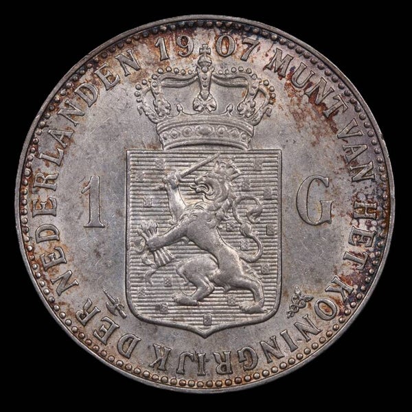 1 Gulden 1907. Pr.