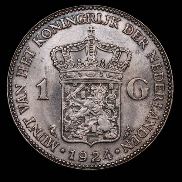 1 Gulden 1924. Unc.