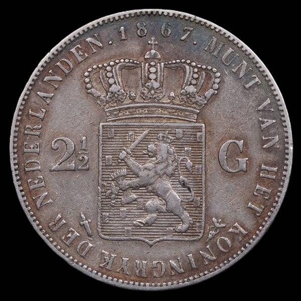 2,5 Gulden 1867. Zfr+.