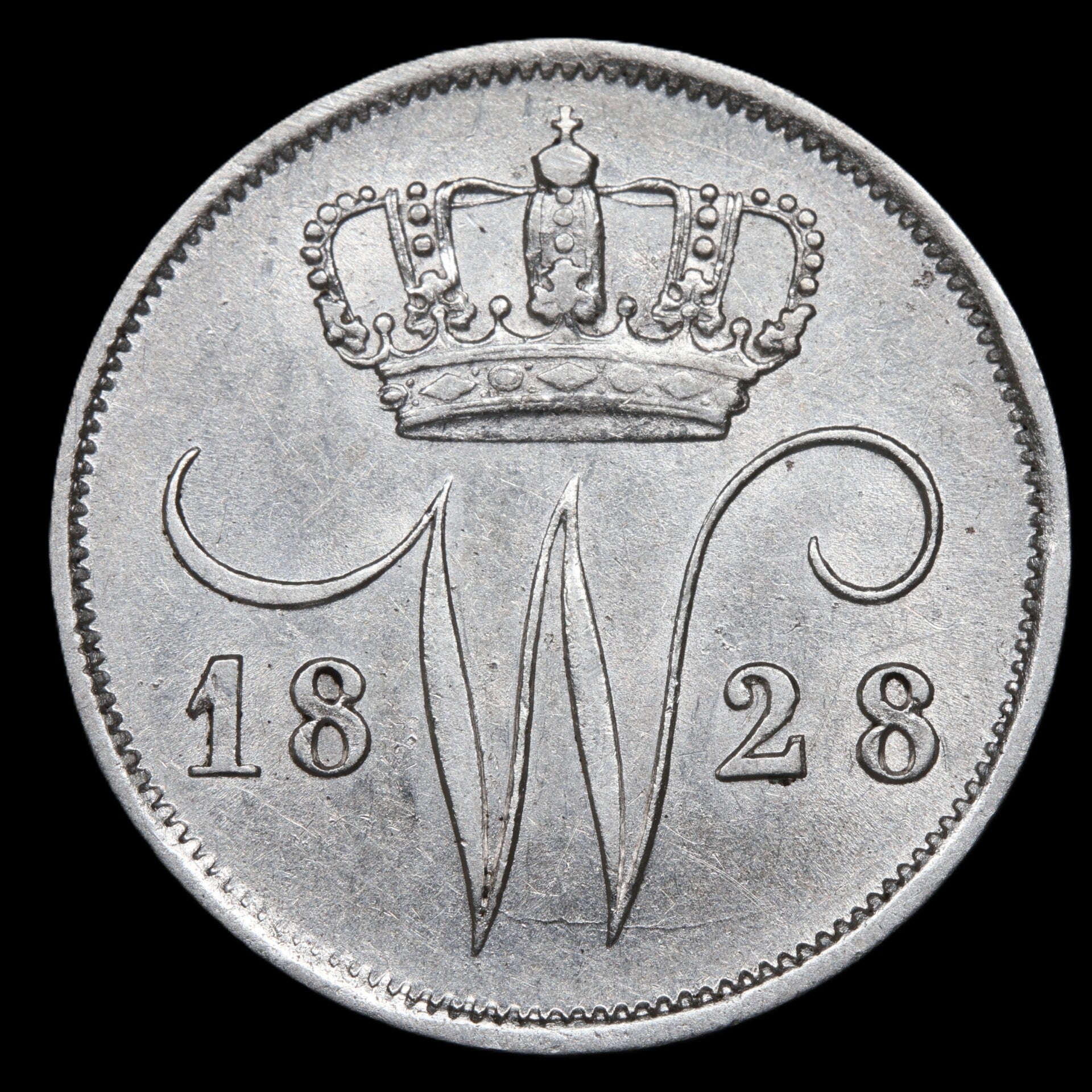 10 cent 1828 Brussel. Zfr.
