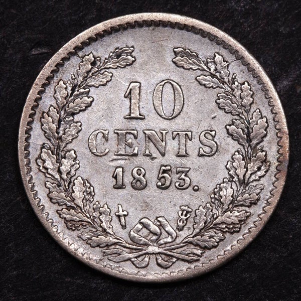 10 cent 1853. Zfr/ Pr.