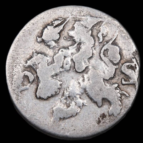 2-stuiver met klimmende leeuw. Friesland. 1712. Fr+.