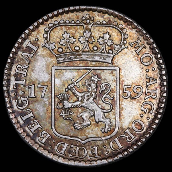 Kwart gulden Utrecht. 1759. Pr.
