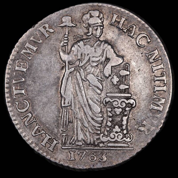 1 Gulden West-Friesland 1763. Zfr.