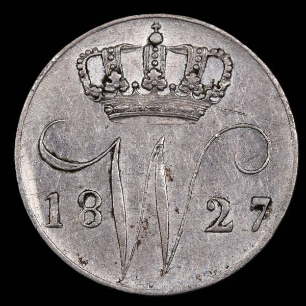 5 cent 1827 Utrecht. Zfr+.