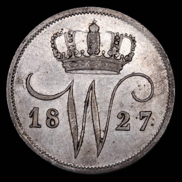 10 cent 1827 Utrecht. Zfr/ Pr.