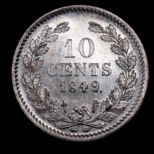 10 cent 1849. Pr/ Unc.