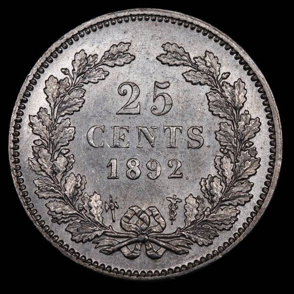 25 cent 1892. Pr/ Unc.