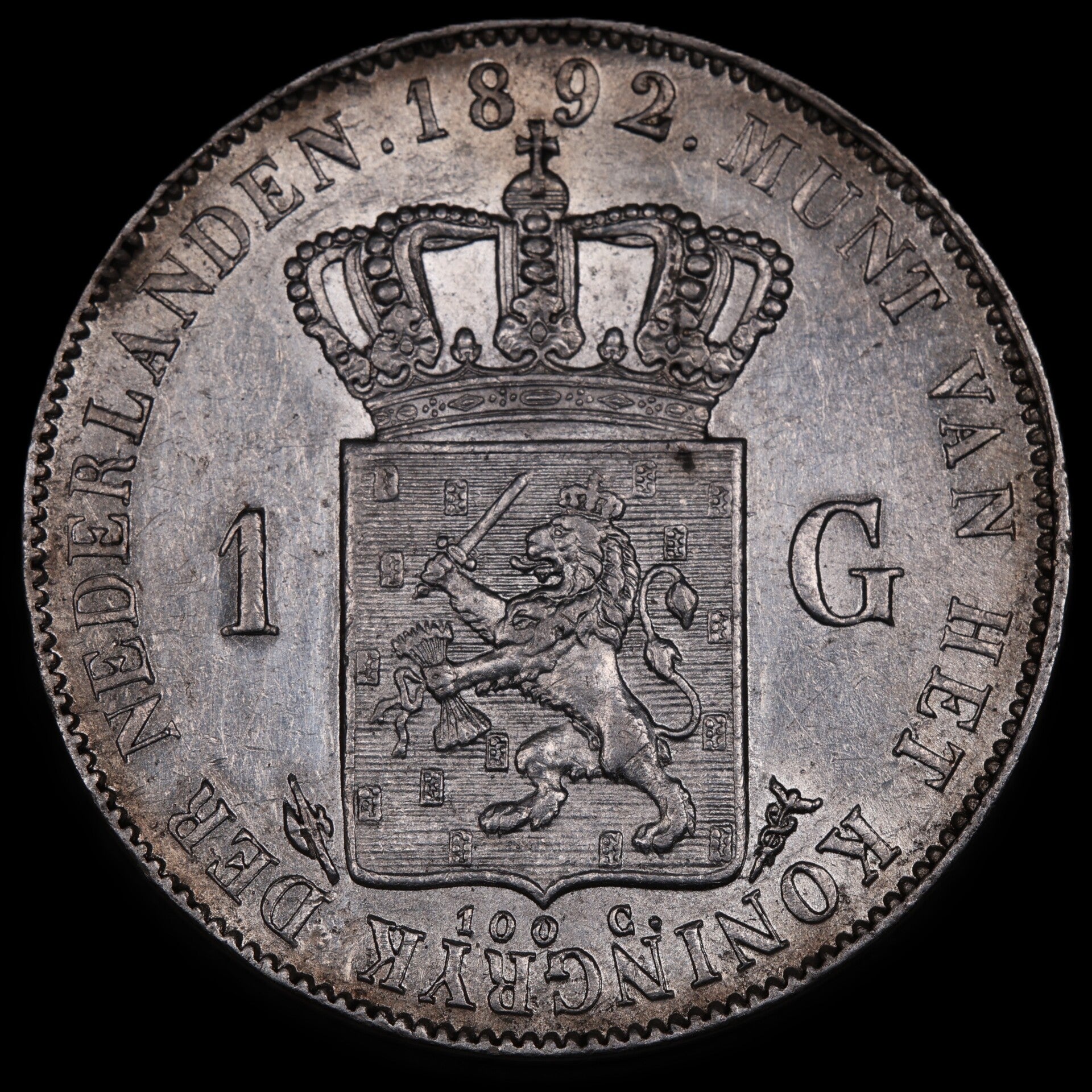 1 Gulden 1892. Zfr/ Pr.