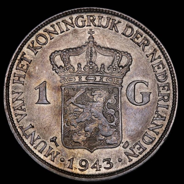 1 gulden 1943. Unc.