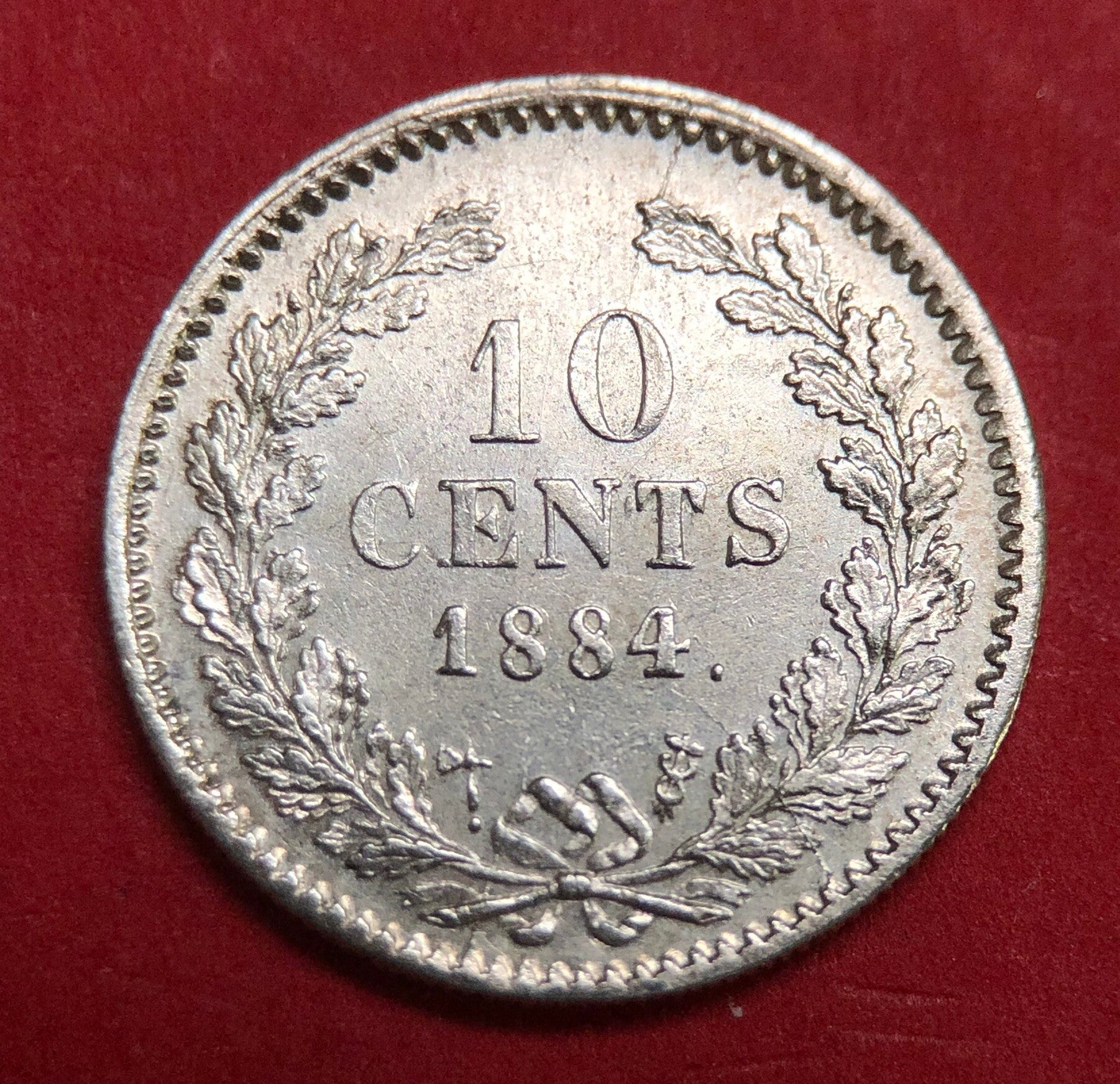 10 cent 1884. Pr/ Unc.