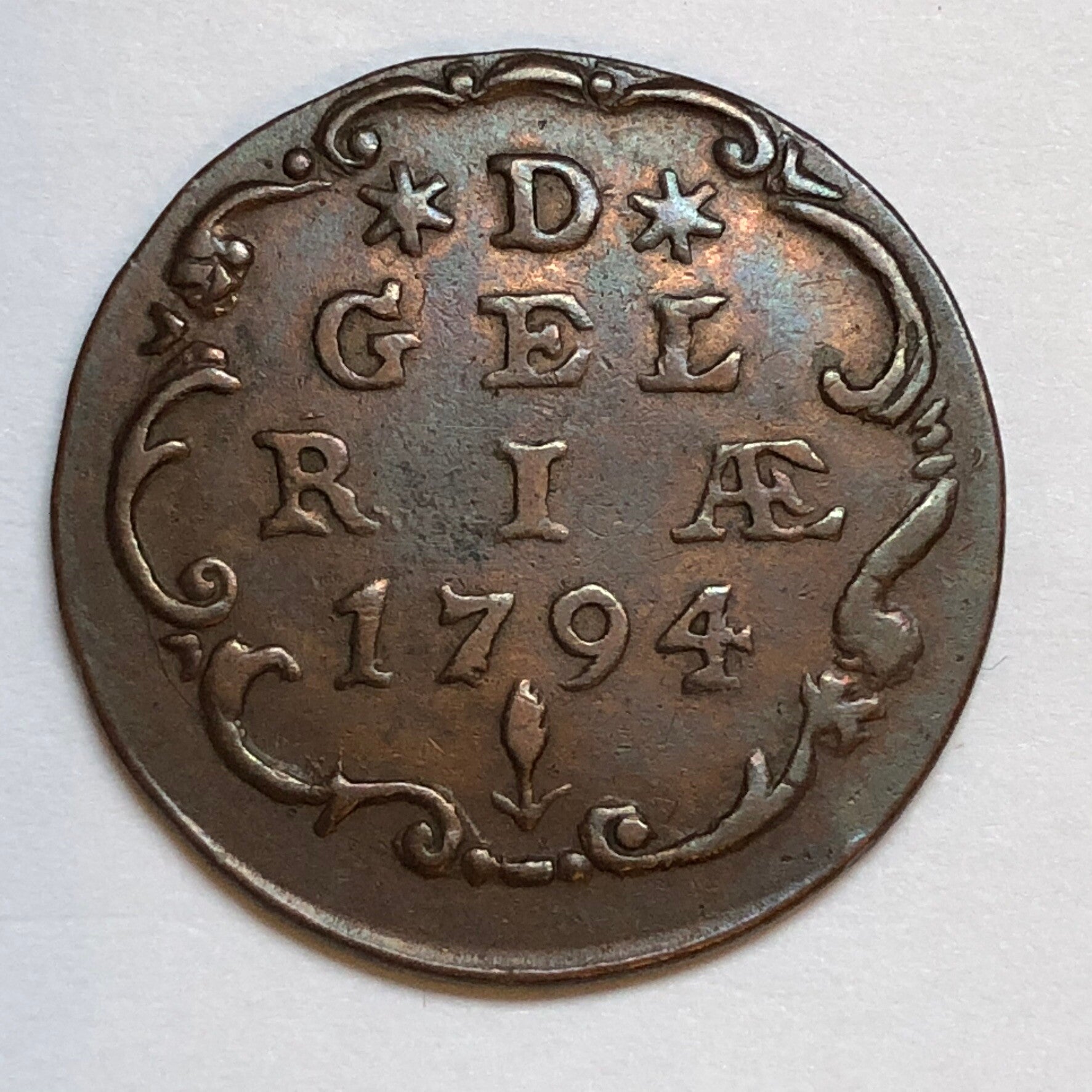 Gelderland. Duit 1794. Pr.