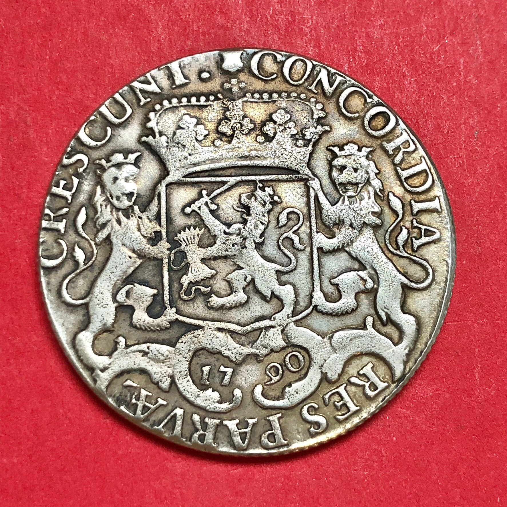 Utrecht. 1/2e zilveren rijder 1790. Fr/ Zfr.