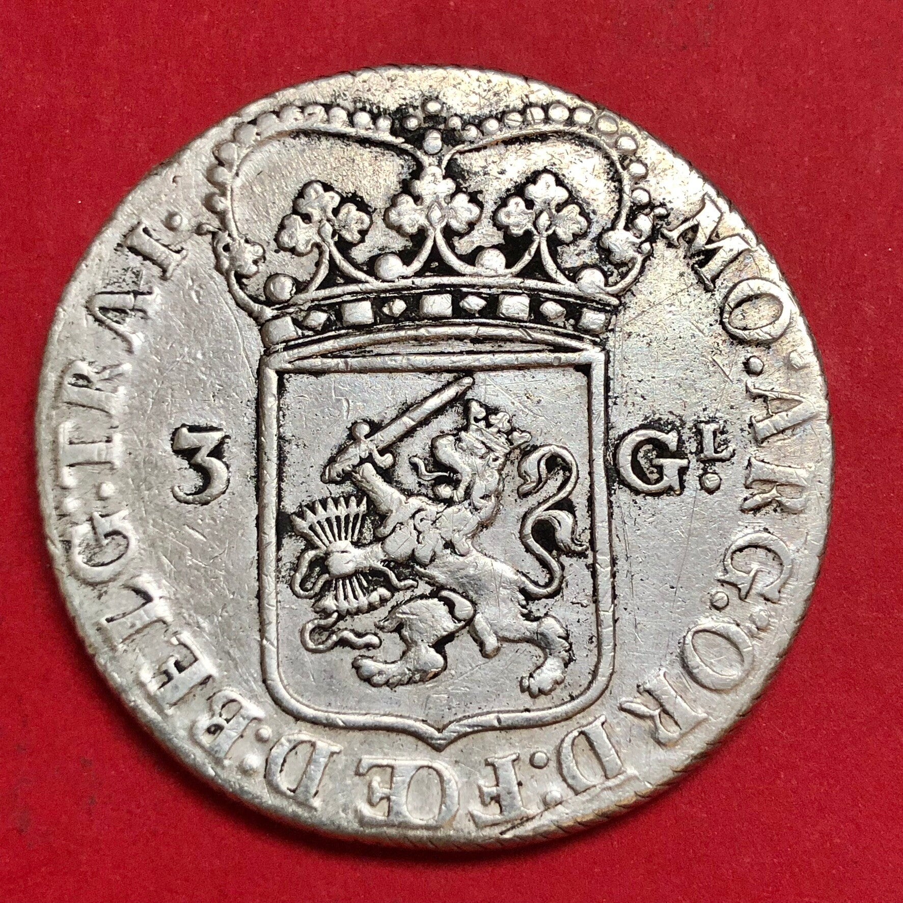 Utrecht. 3 gulden 1793. Zfr.
