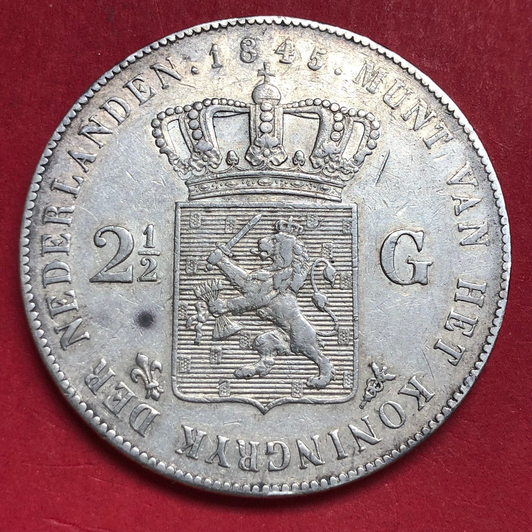 Rijksdaalder 1845a. Zfr.
