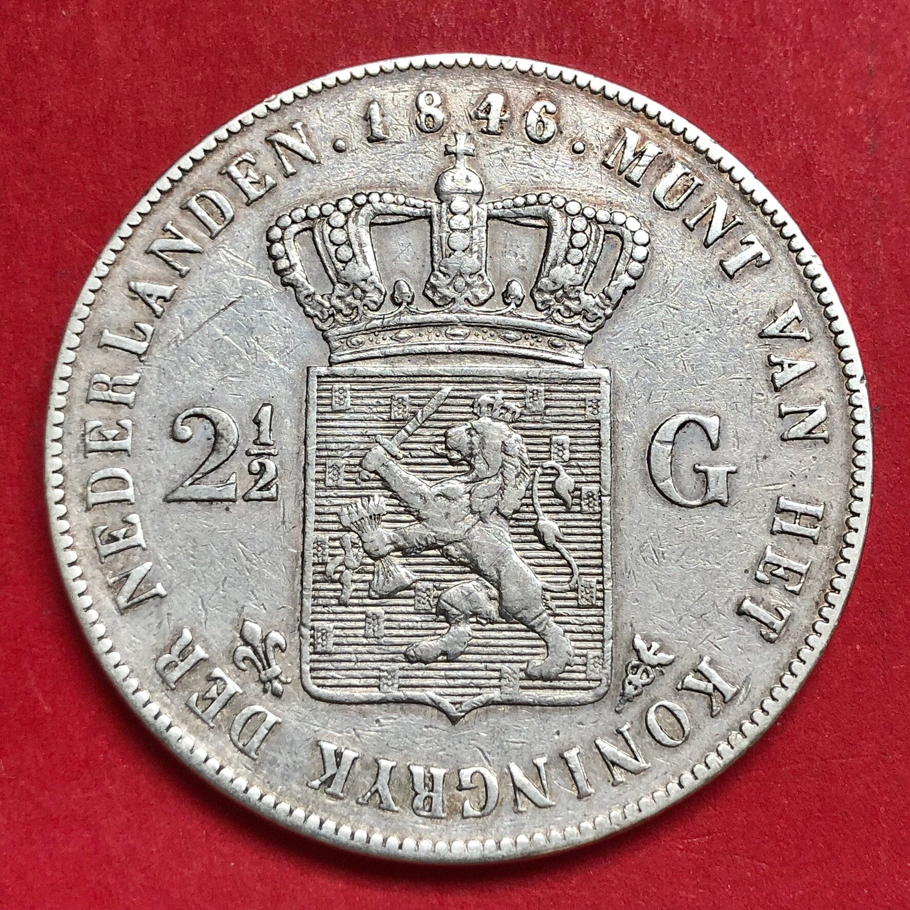 Rijksdaalder 1846 lelie. Zfr-.