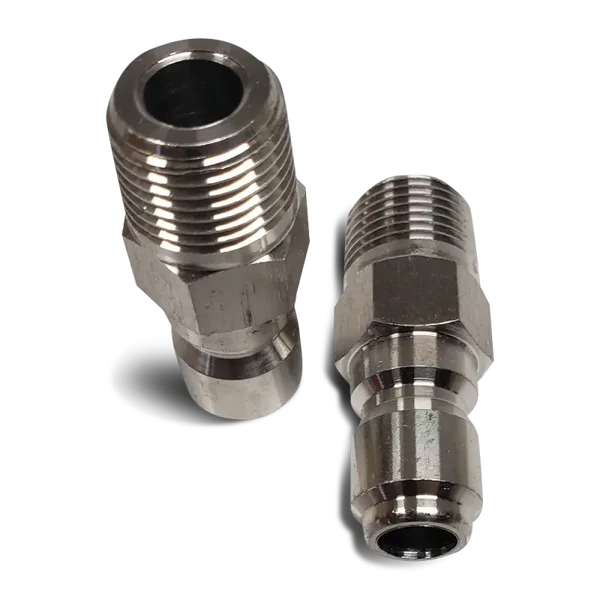Quick-Connect Fitting Stainless Steel 3/8″ QRP – 3/8″ Male NPT