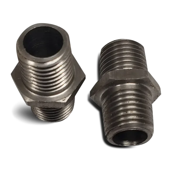Adapter Stainless Steel 1/4″ Male – 1/4″ Male NPT