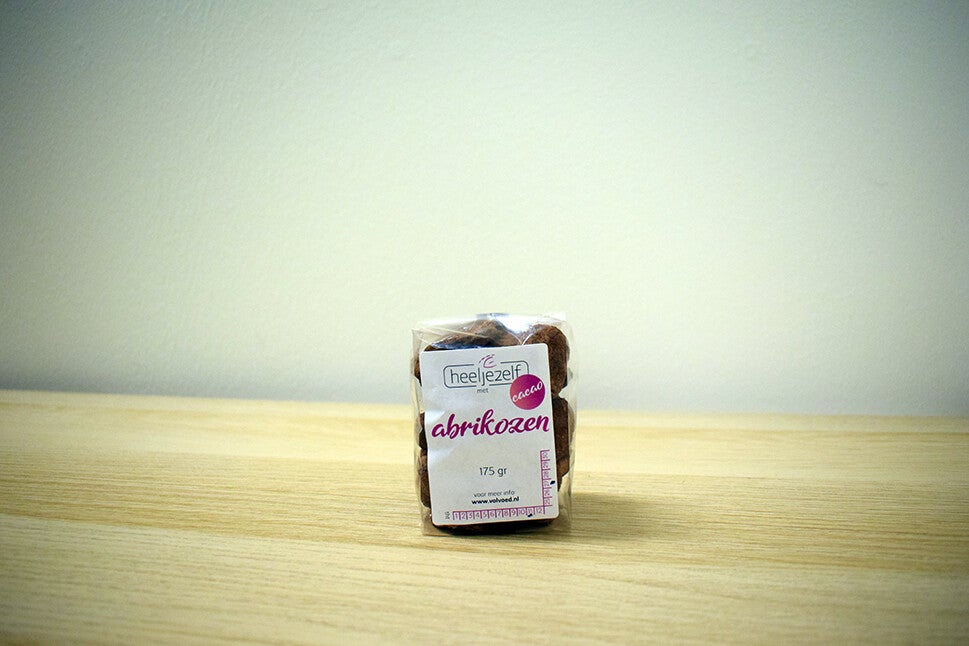 Abrikozen met cacao