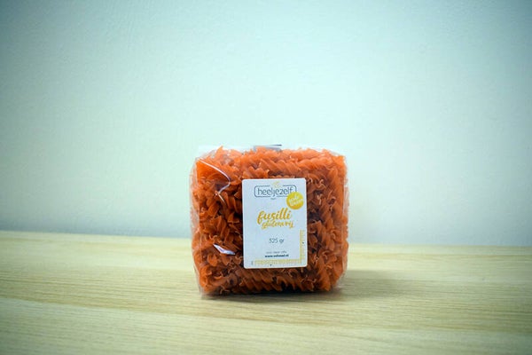 Rode linzen fusilli