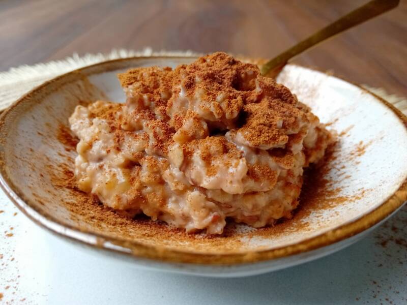 Havermout met banaan en lijnzaad