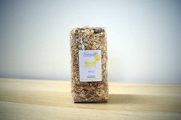 Muesli, glutenvrij en fruitig