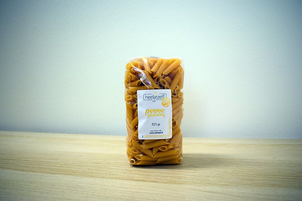 Kikkererwten/maïs penne