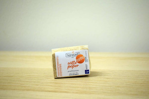 Proefmonster witte peper