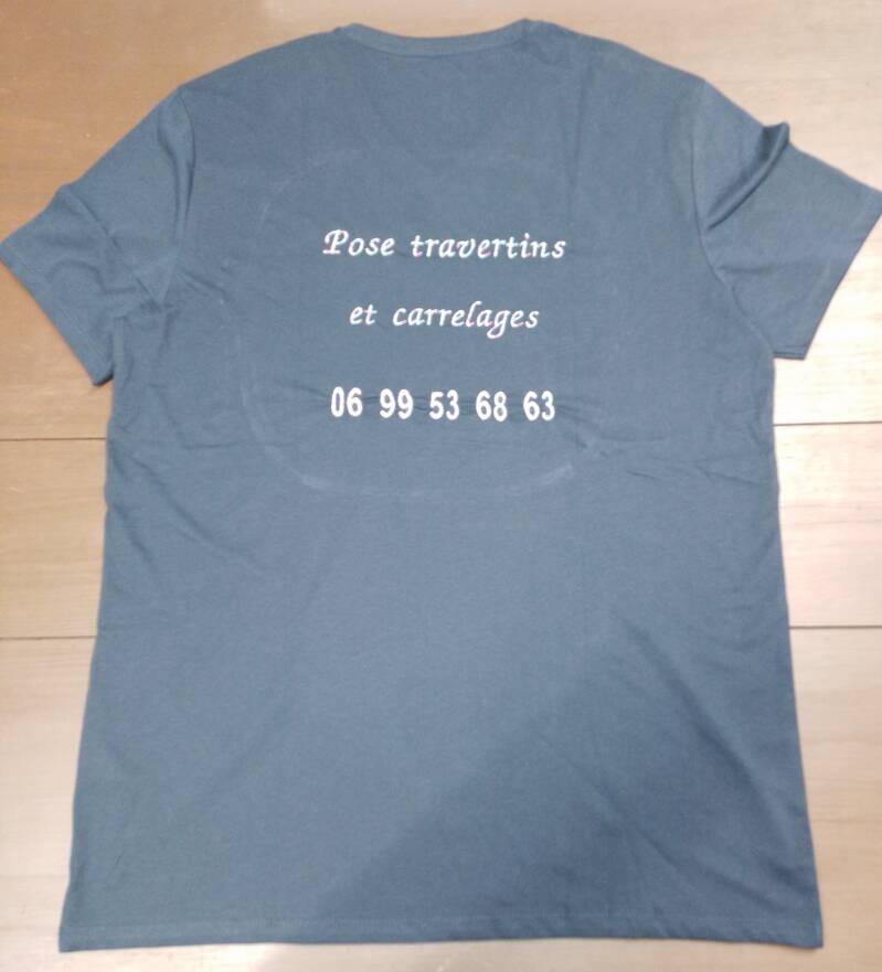 dos tee-shirt adulte