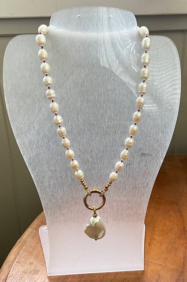 Freshwater Pearls White Rice shape
