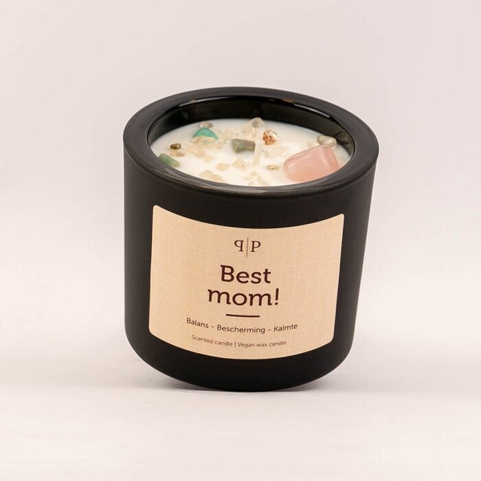 Edelsteen geurkaars: Best mom!